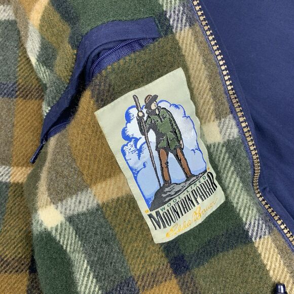 Eddie Bauer Flannel Wool Lined Mountain Parka Field Jacket Men's Sz Large - Picture 14 of 16